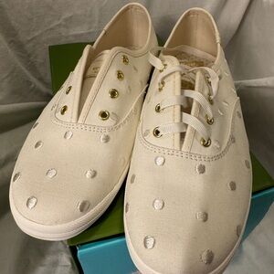 Keds White Polka Dot Sneakers